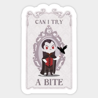 Vampire Can I Try a Baroque Bite Sticker